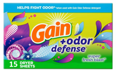 Gain Dryer Sheet -Super Fresh Blast 15 Ct, 15/cs.